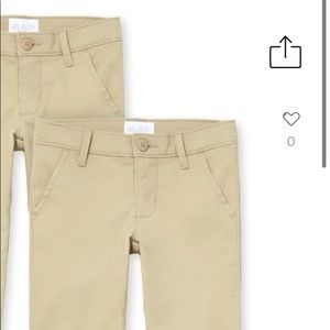 The Children’s Place uniform beige pants size 12 skinny. Slim